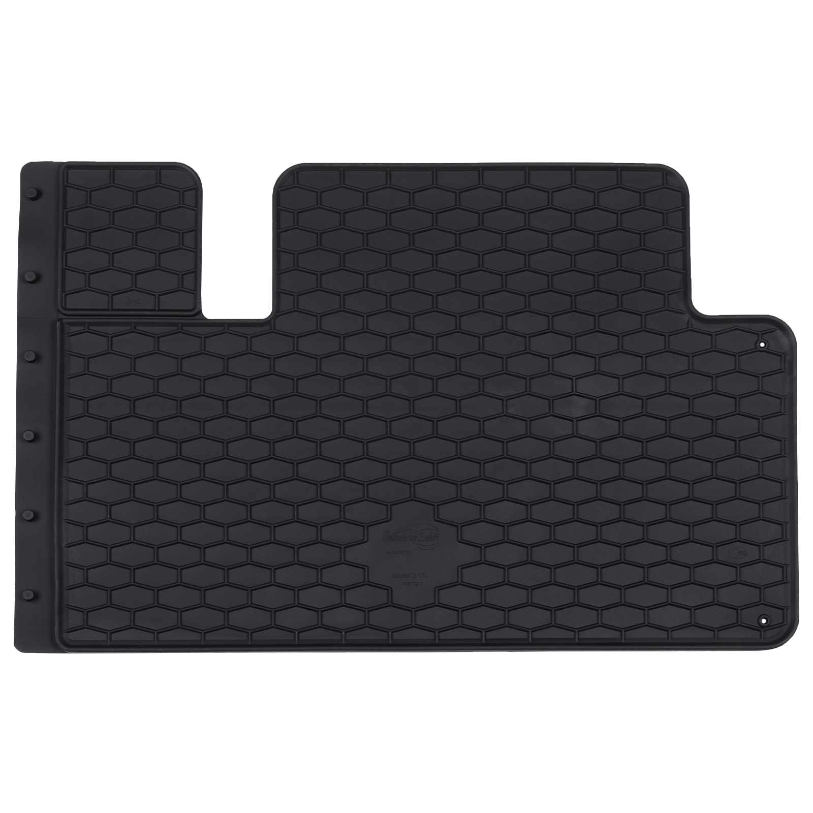 vidaXL Mata samochodowa 4 pcs Czarny Guma