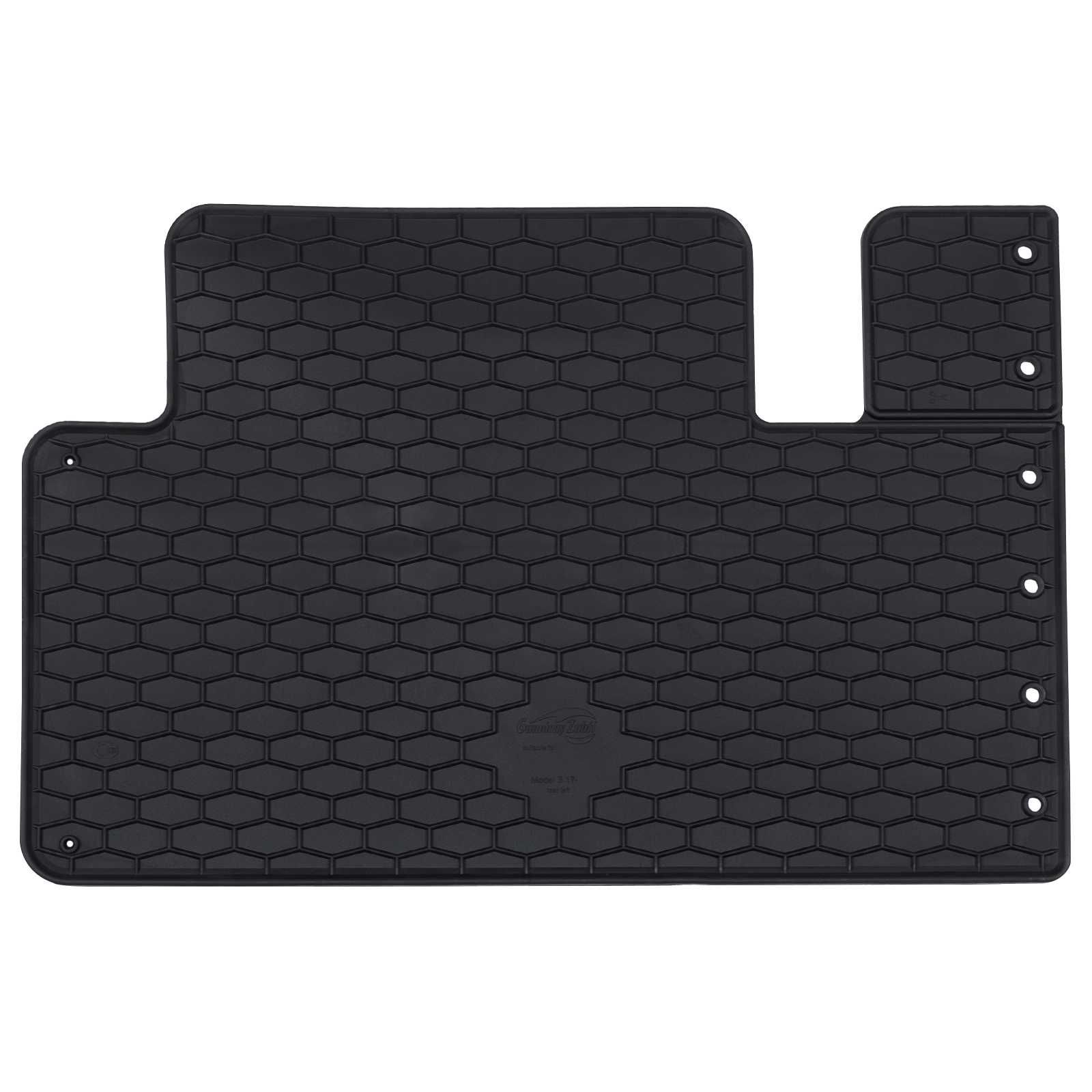 vidaXL Mata samochodowa 4 pcs Czarny Guma