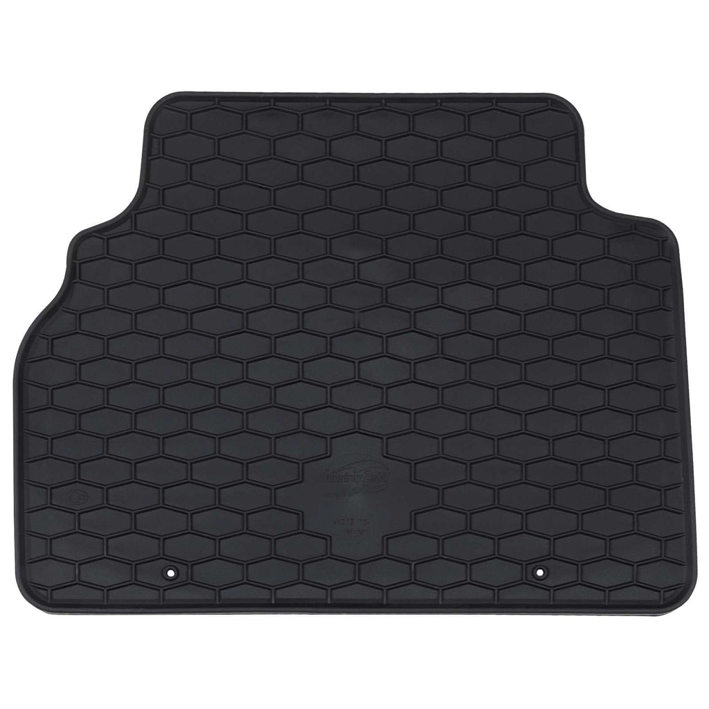 vidaXL Mata samochodowa 4 pcs Czarny Guma