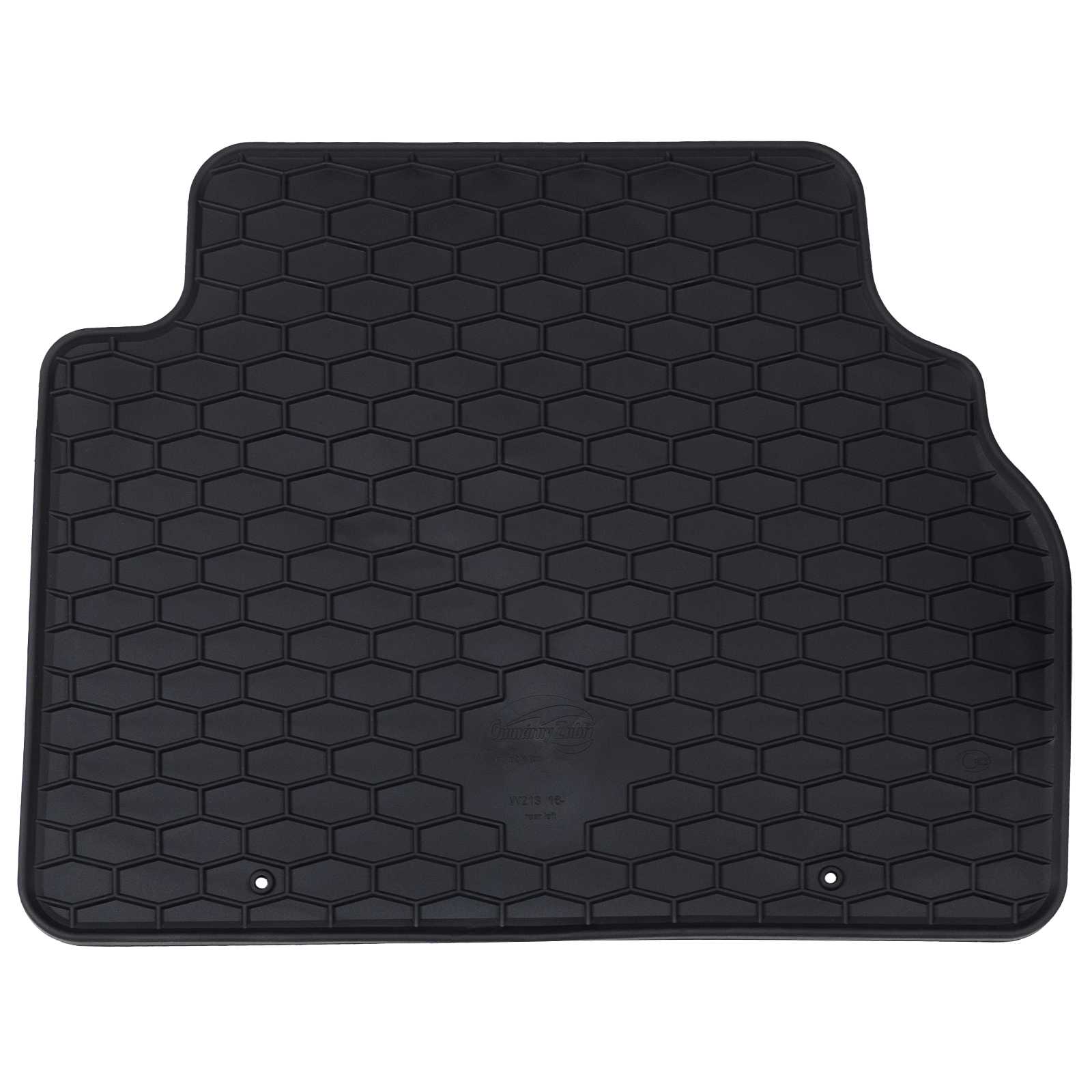vidaXL Mata samochodowa 4 pcs Czarny Guma