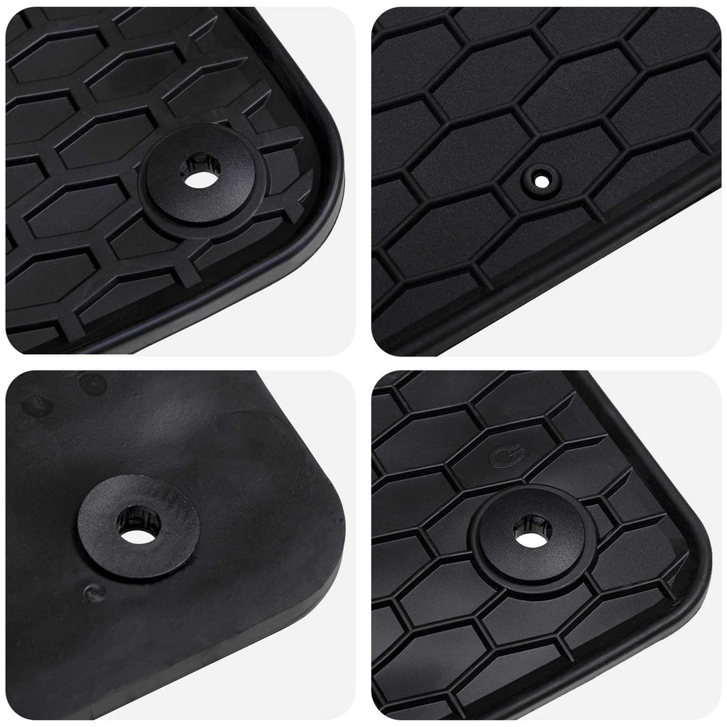 vidaXL Mata samochodowa 4 pcs Czarny odpowiedni dla T-ROC Cabrio 2019-
