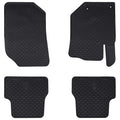 vidaXL Mata samochodowa 4 pcs Czarny odpowiednie dla DS3 2019- Guma