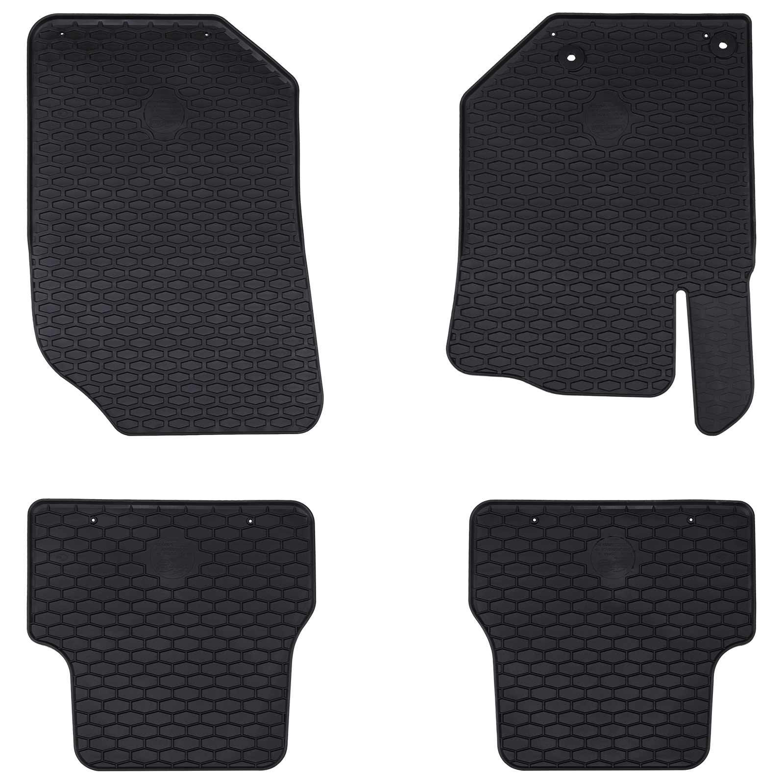 vidaXL Mata samochodowa 4 pcs Czarny odpowiednie dla DS3 2019- Guma