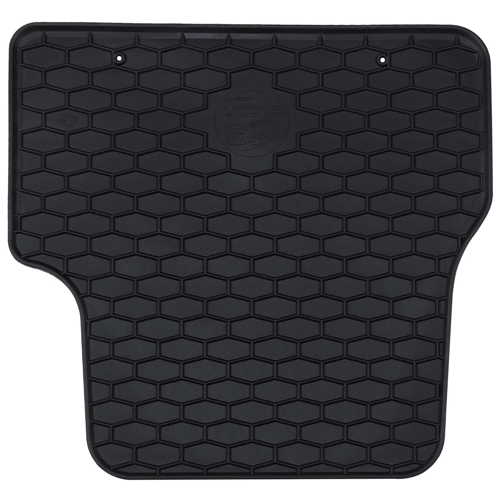 vidaXL Mata samochodowa 4 pcs Czarny odpowiednie dla DS3 2019- Guma