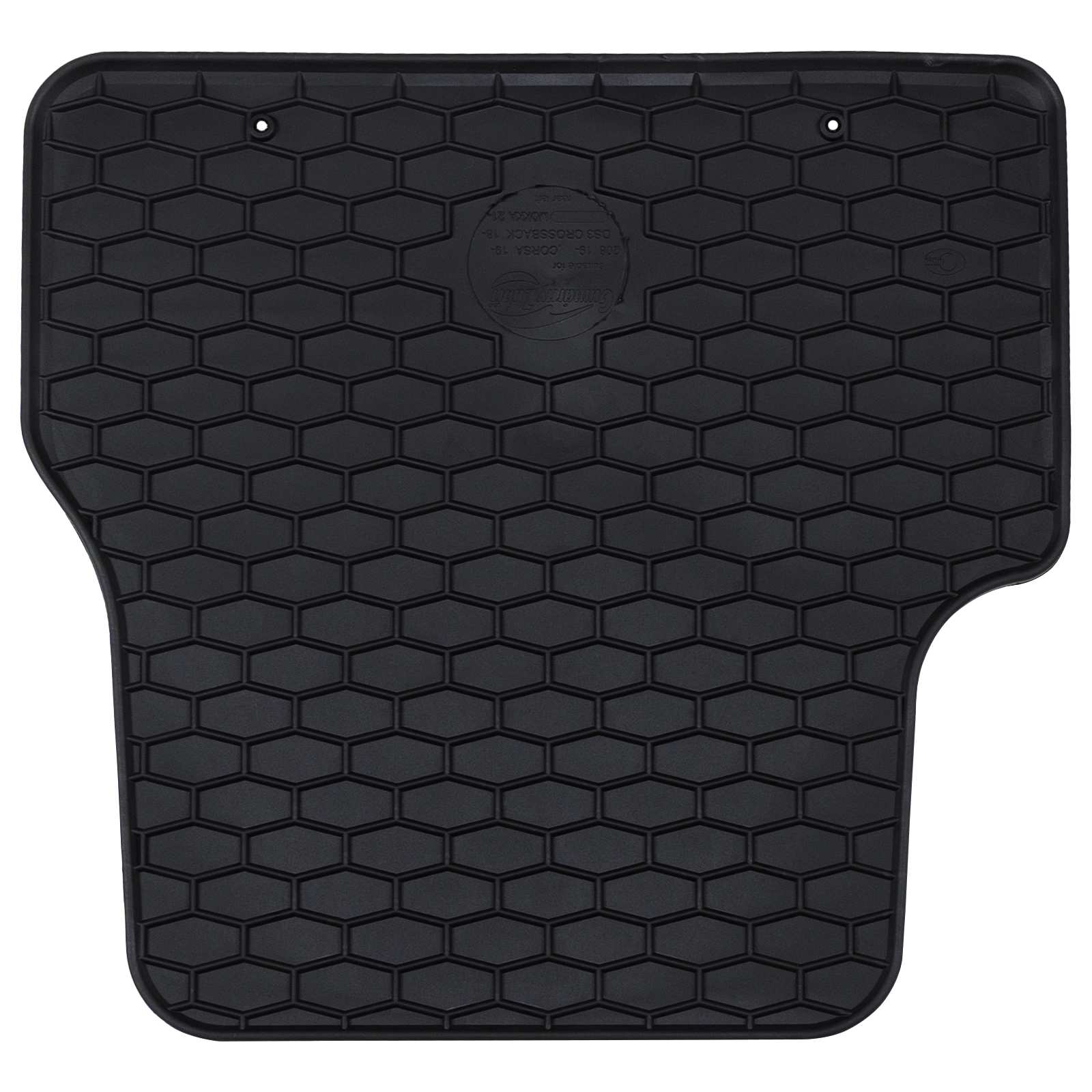 vidaXL Mata samochodowa 4 pcs Czarny odpowiednie dla DS3 2019- Guma