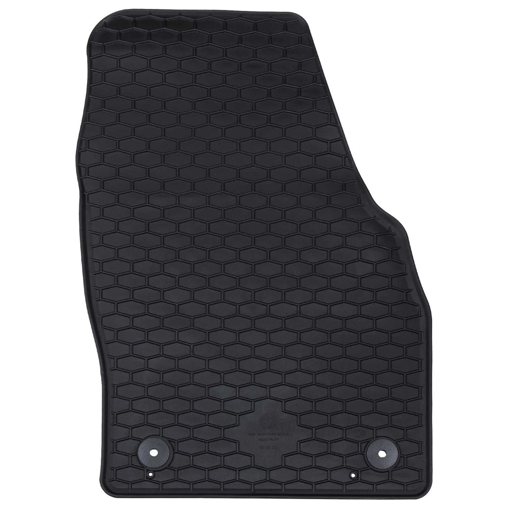 vidaXL Mata samochodowa 4 pcs Czarny Guma