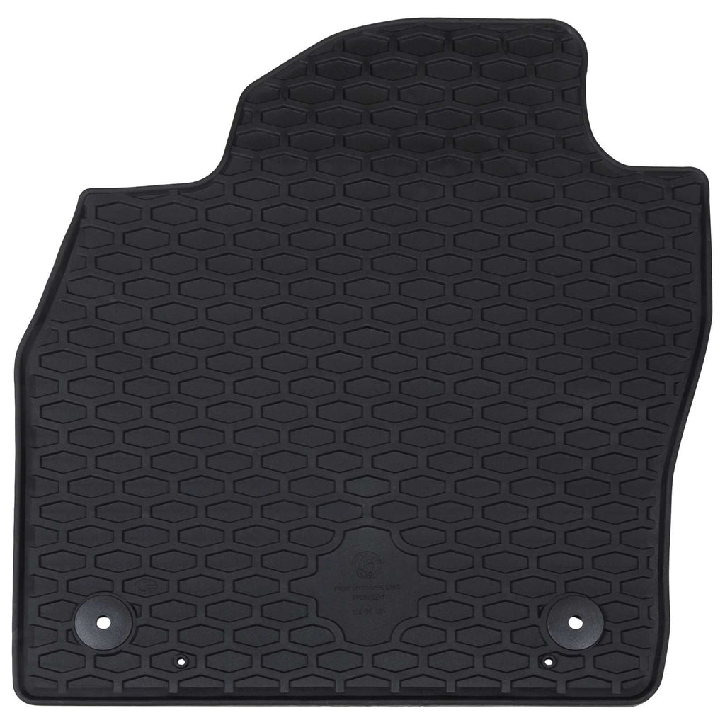 vidaXL Mata samochodowa 4 pcs Czarny Guma