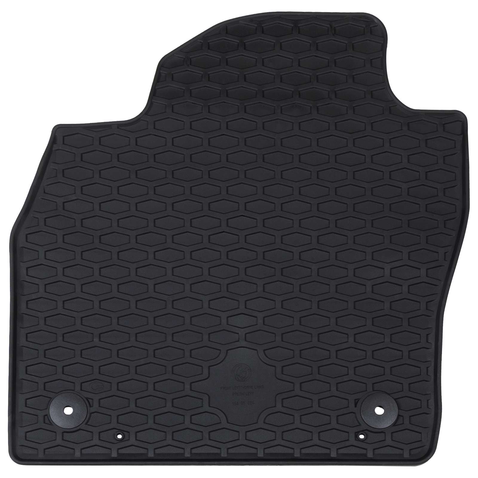 vidaXL Mata samochodowa 4 pcs Czarny Guma