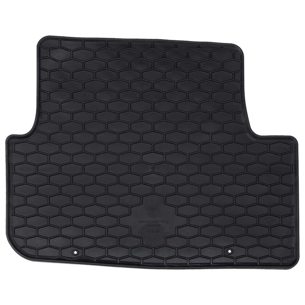 vidaXL Mata samochodowa 4 pcs Czarny Guma