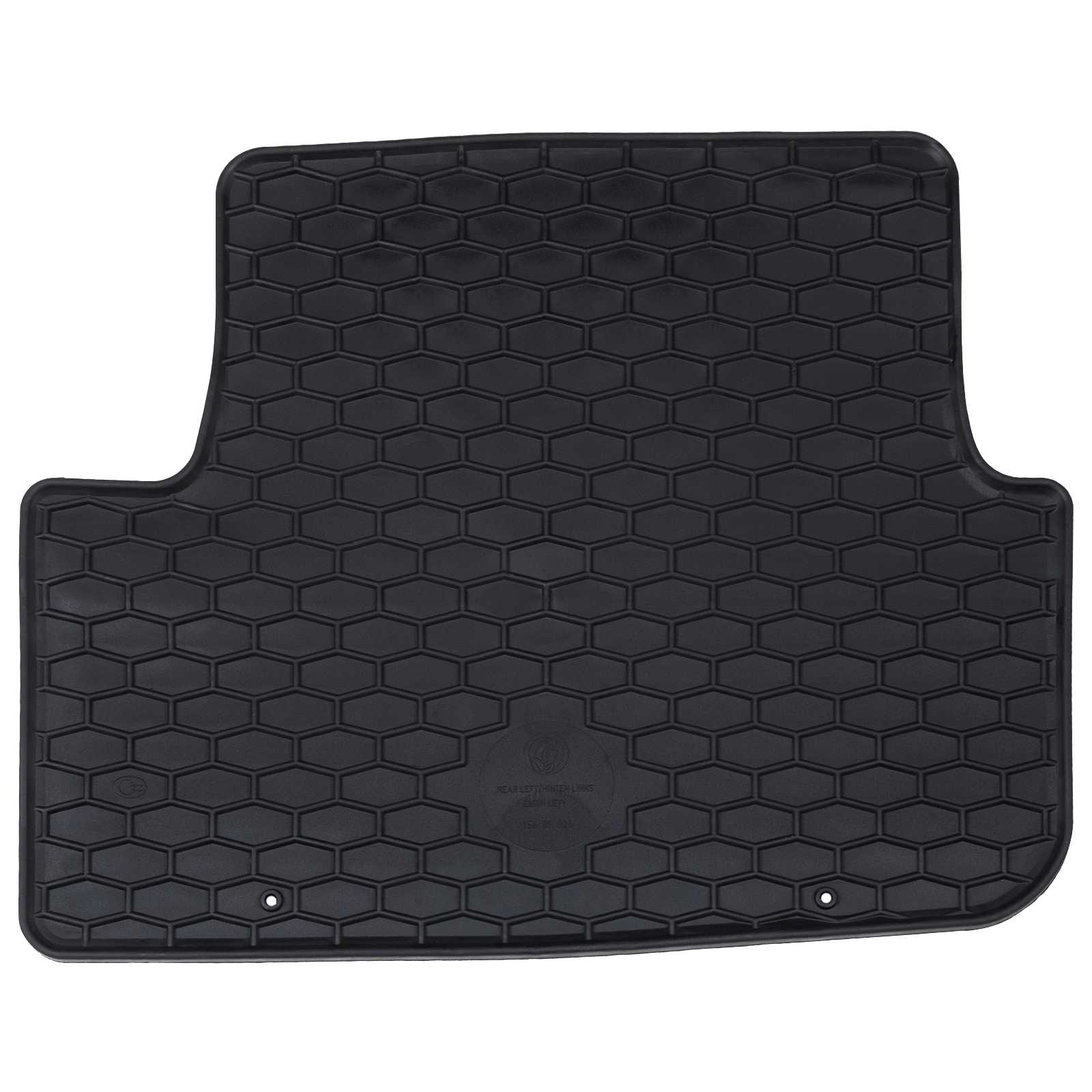 vidaXL Mata samochodowa 4 pcs Czarny Guma