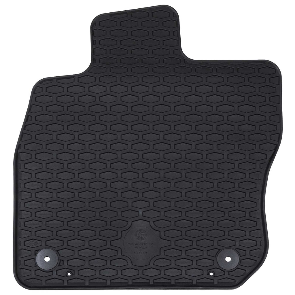 vidaXL Mata samochodowa 4 pcs Czarny Guma