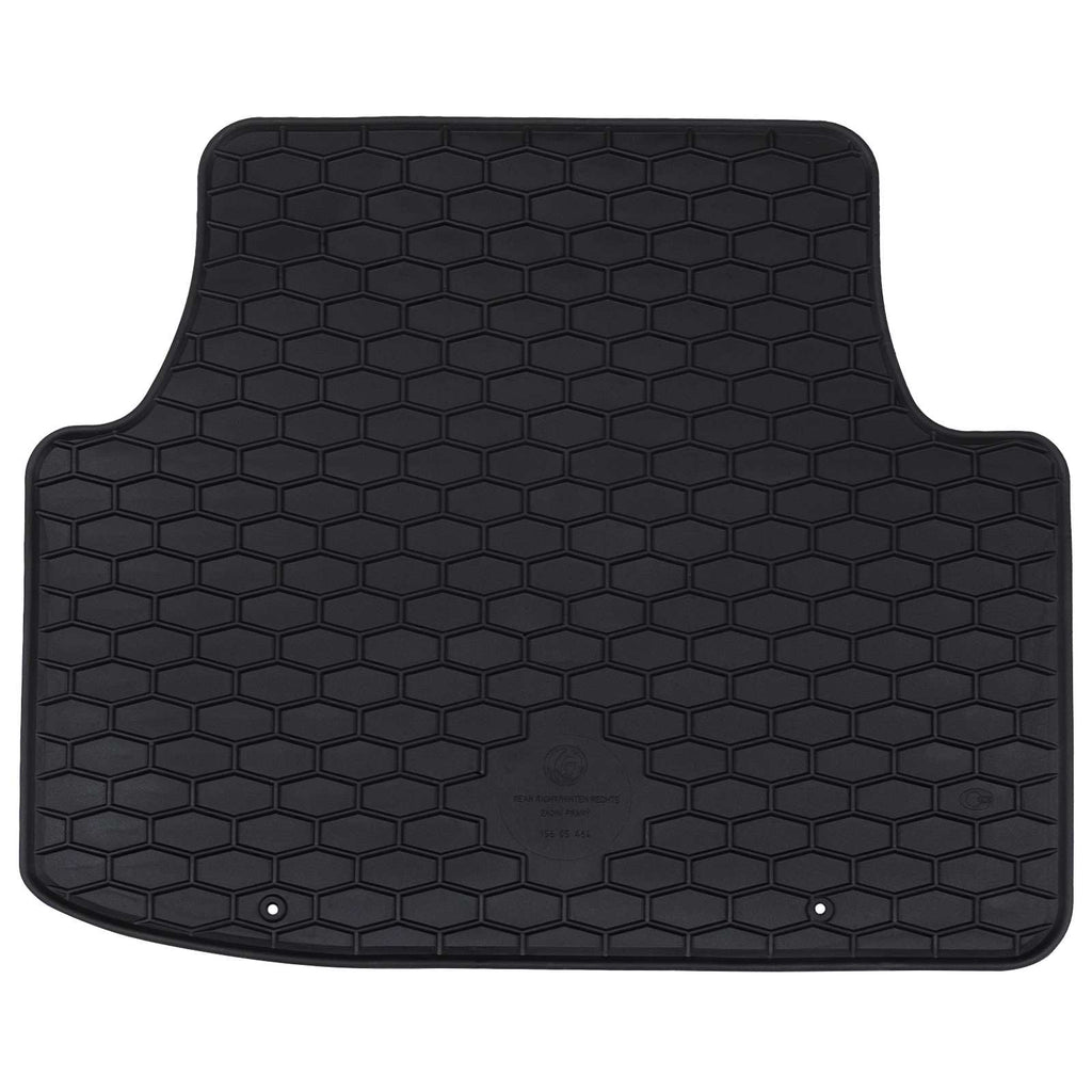vidaXL Mata samochodowa 4 pcs Czarny Guma