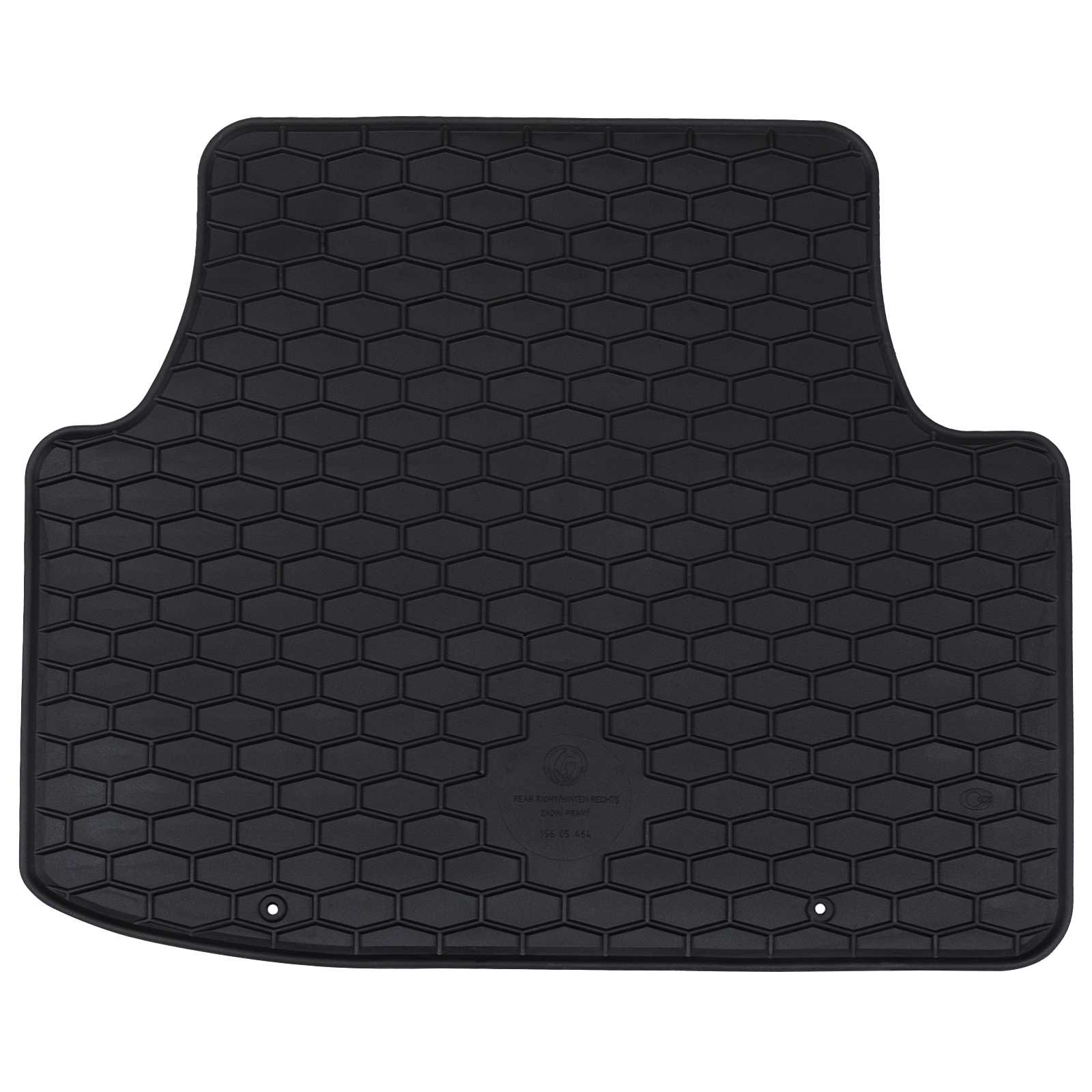 vidaXL Mata samochodowa 4 pcs Czarny Guma