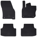 vidaXL Mata samochodowa 4 pcs Czarny Guma