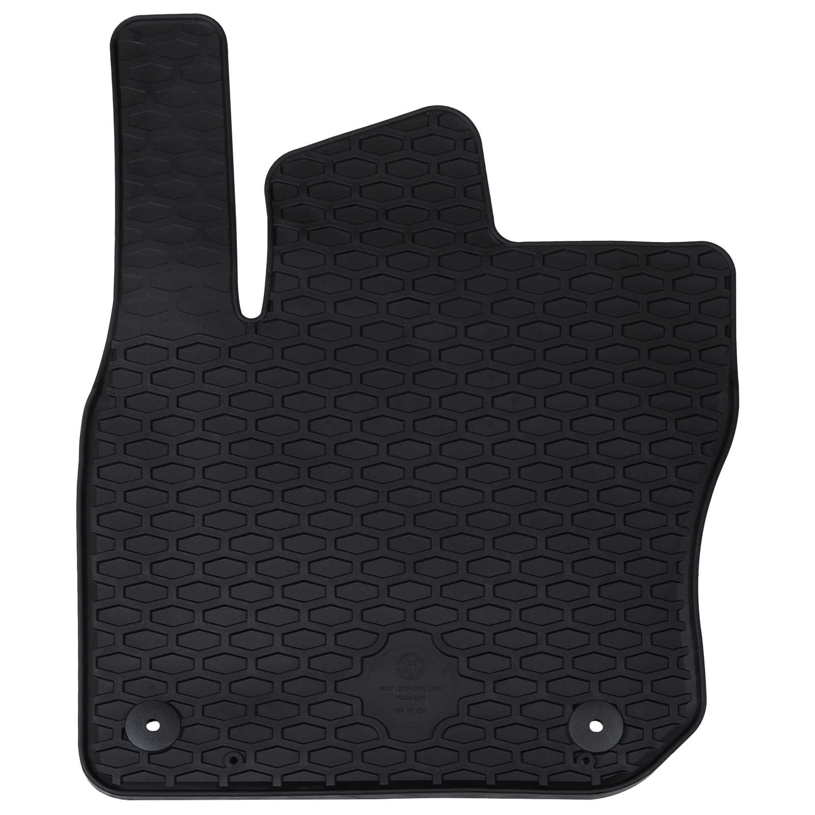 vidaXL Mata samochodowa 4 pcs Czarny Guma