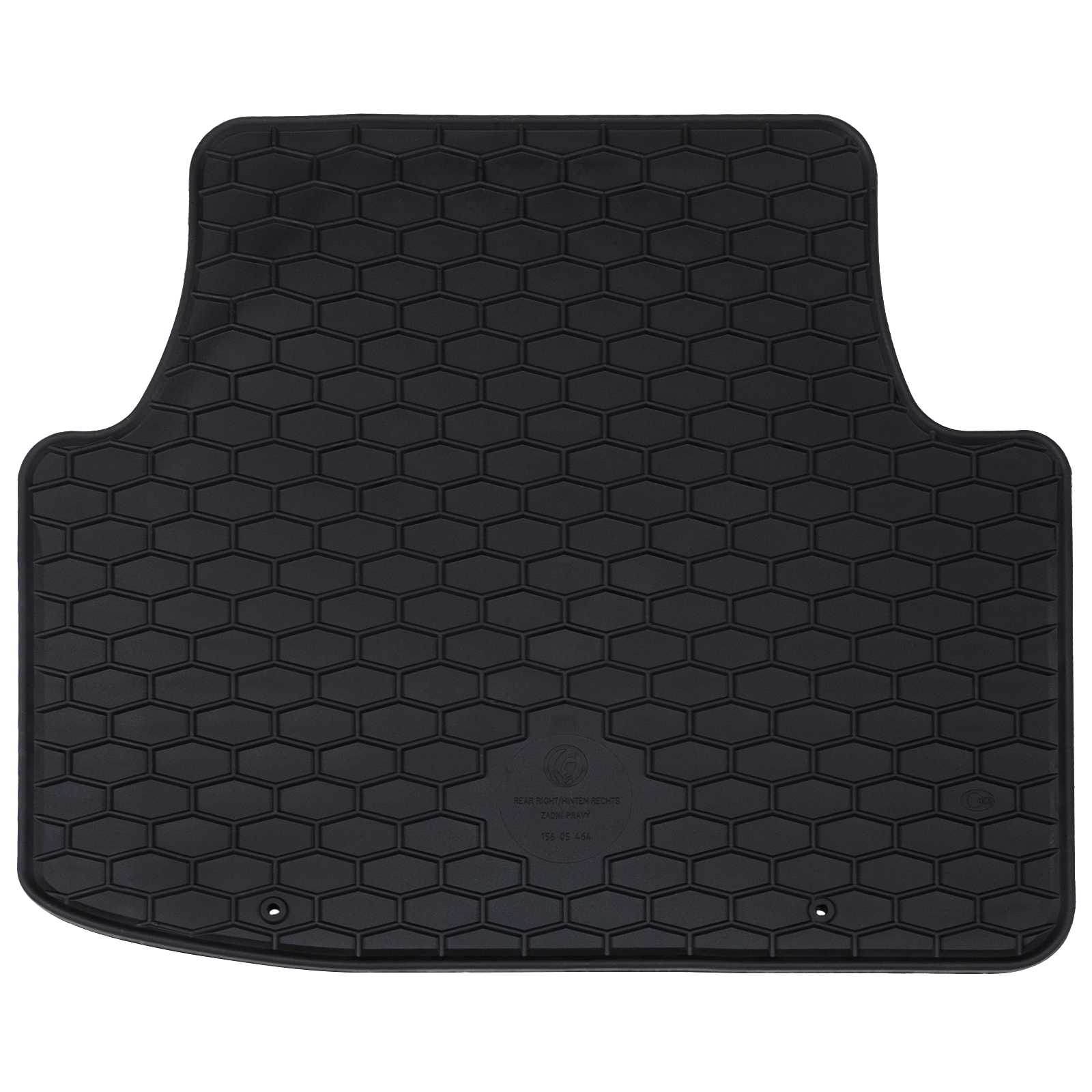 vidaXL Mata samochodowa 4 pcs Czarny Guma