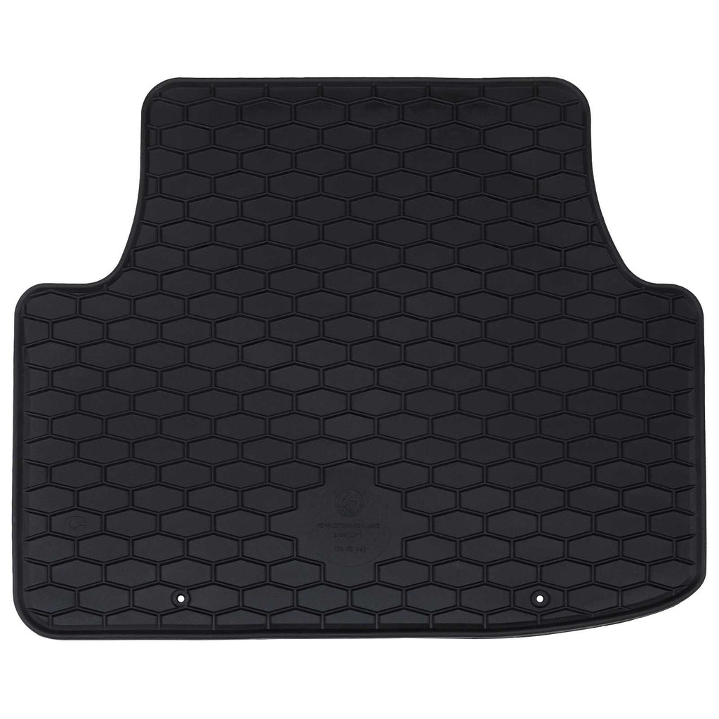 vidaXL Mata samochodowa 4 pcs Czarny Guma