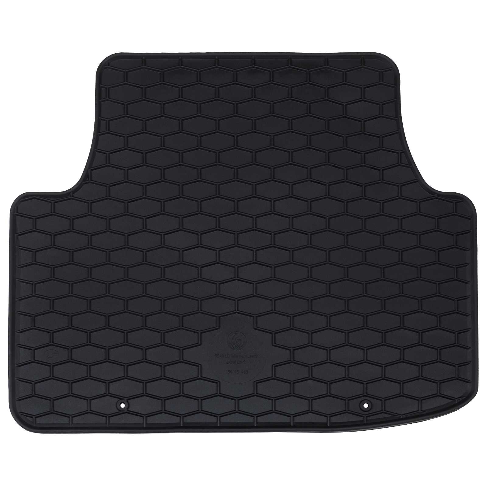 vidaXL Mata samochodowa 4 pcs Czarny Guma