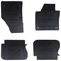 vidaXL Mata samochodowa 4 pcs Czarny Guma