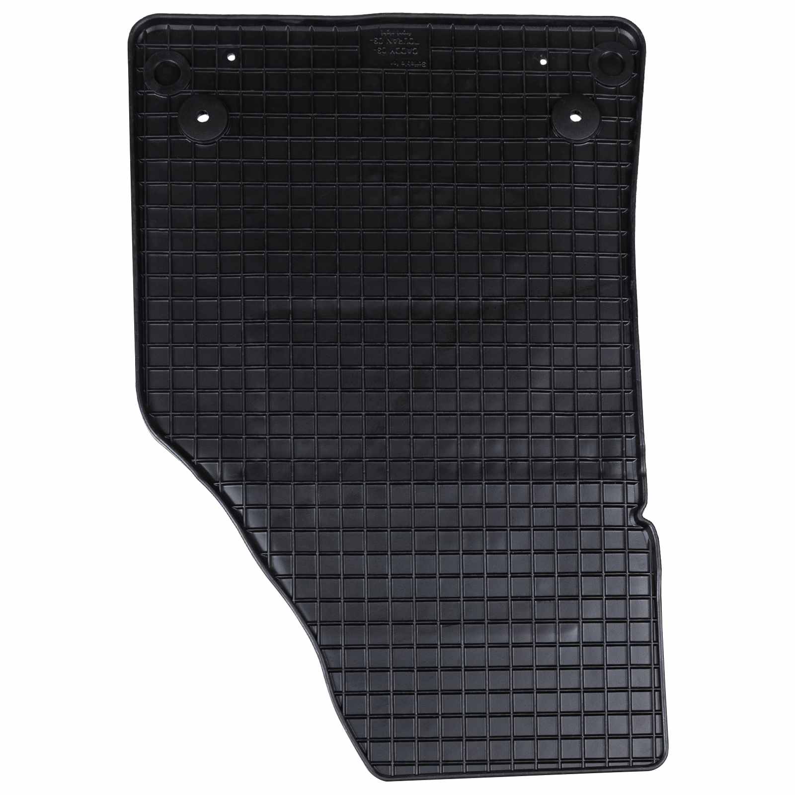 vidaXL Mata samochodowa 4 pcs Czarny Guma