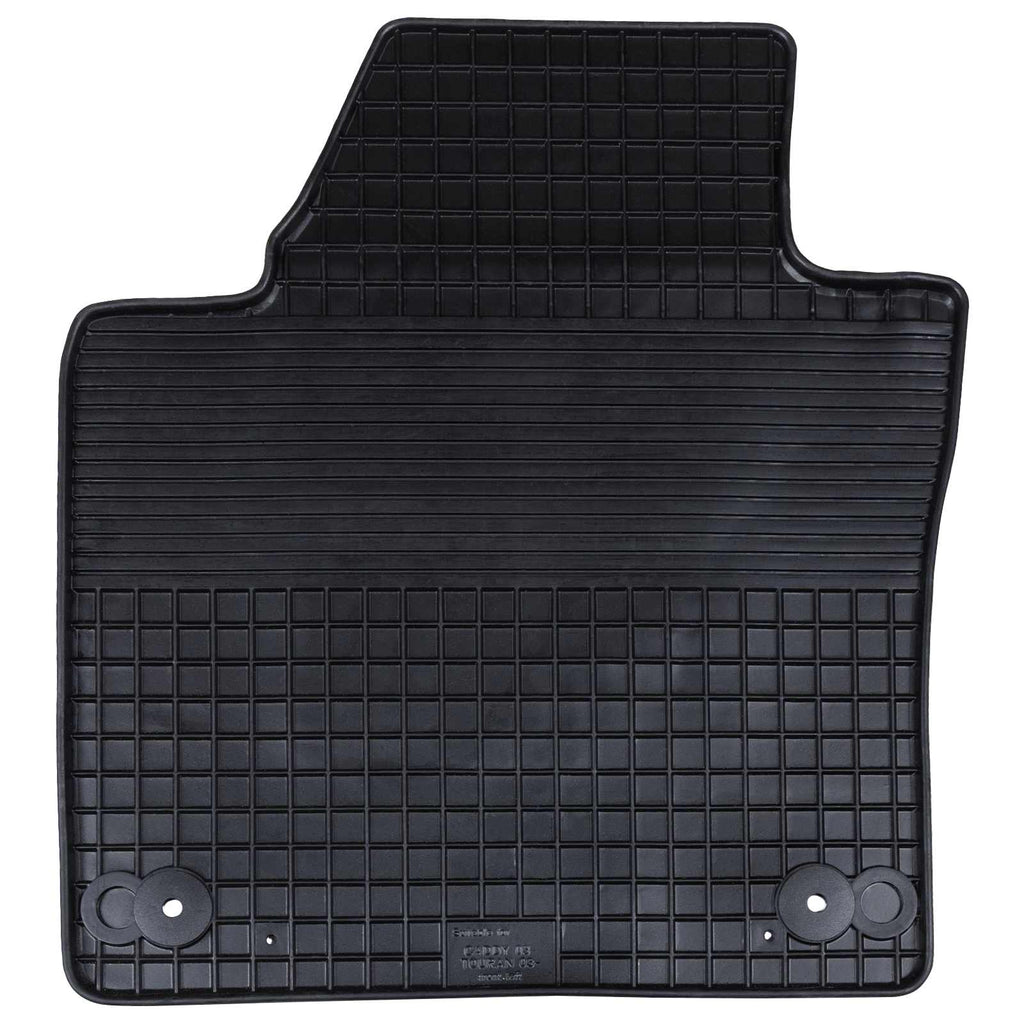 vidaXL Mata samochodowa 4 pcs Czarny Guma