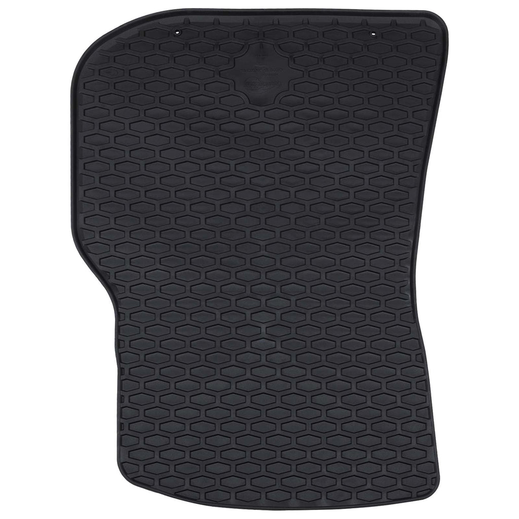 vidaXL Mata samochodowa 4 pcs Czarny Guma
