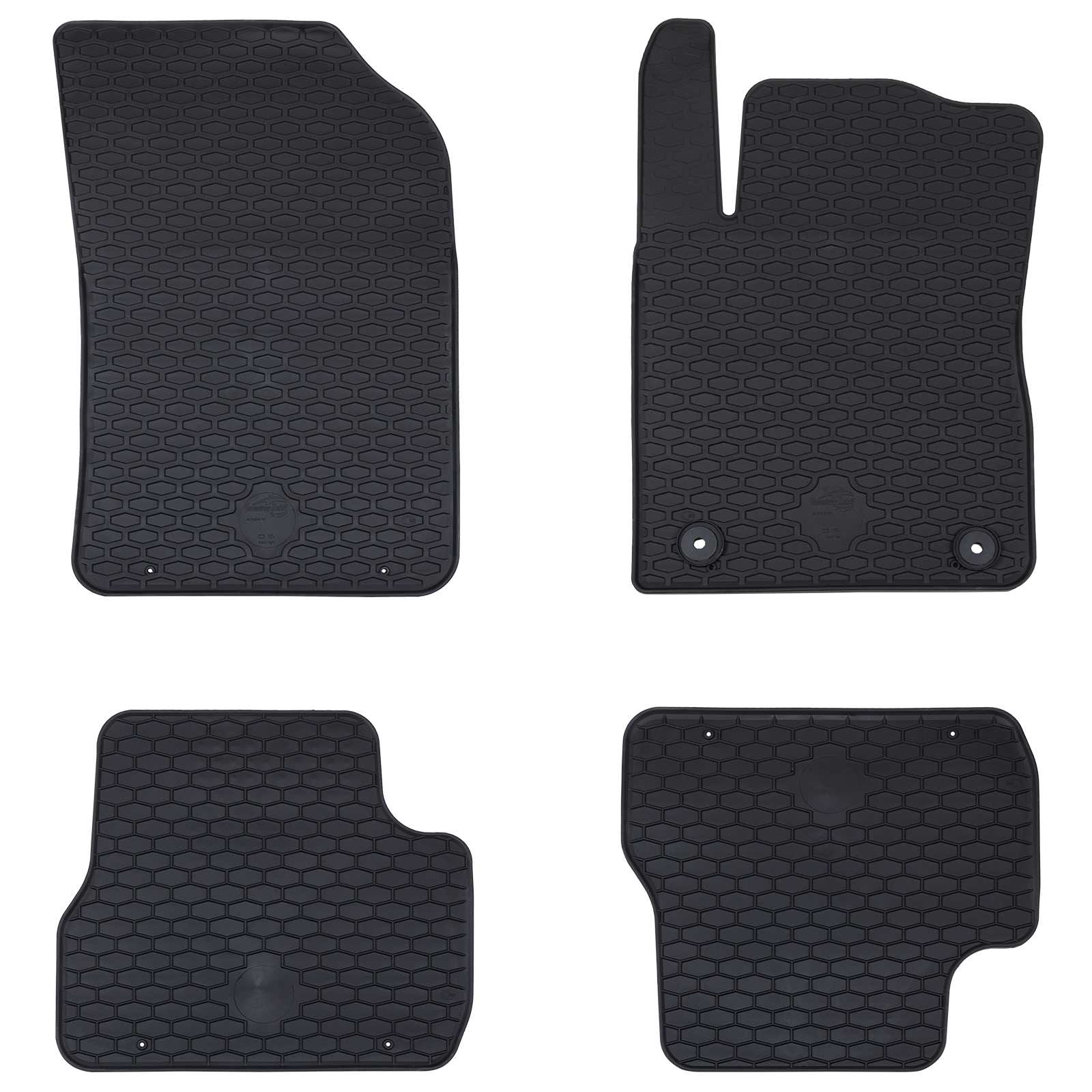 vidaXL Mata samochodowa 4 pcs Czarny odpowiedni dla C3 2017-2024 Guma