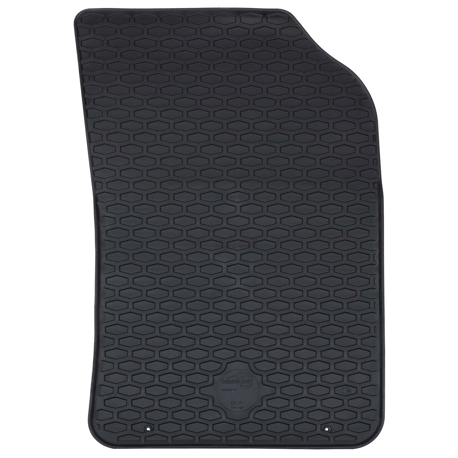 vidaXL Mata samochodowa 4 pcs Czarny odpowiedni dla C3 2017-2024 Guma