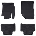 vidaXL Mata samochodowa 4 pcs Czarny Guma