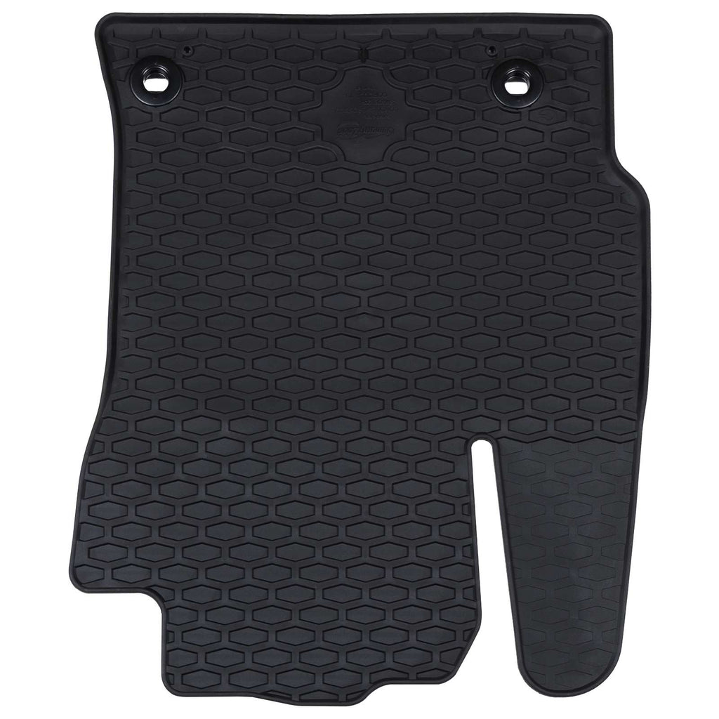 vidaXL Mata samochodowa 4 pcs Czarny Guma