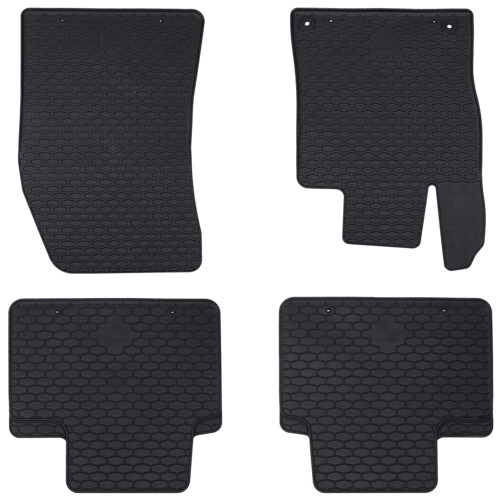 vidaXL Mata samochodowa 4 pcs Czarny dopasowane do 308 SW 2021- Guma