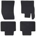 vidaXL Mata samochodowa 4 pcs Czarny dopasowane do 308 SW 2021- Guma