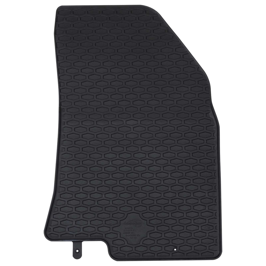 vidaXL Mata samochodowa 4 pcs Czarny odpowiedni do SANDERO 2020- Guma