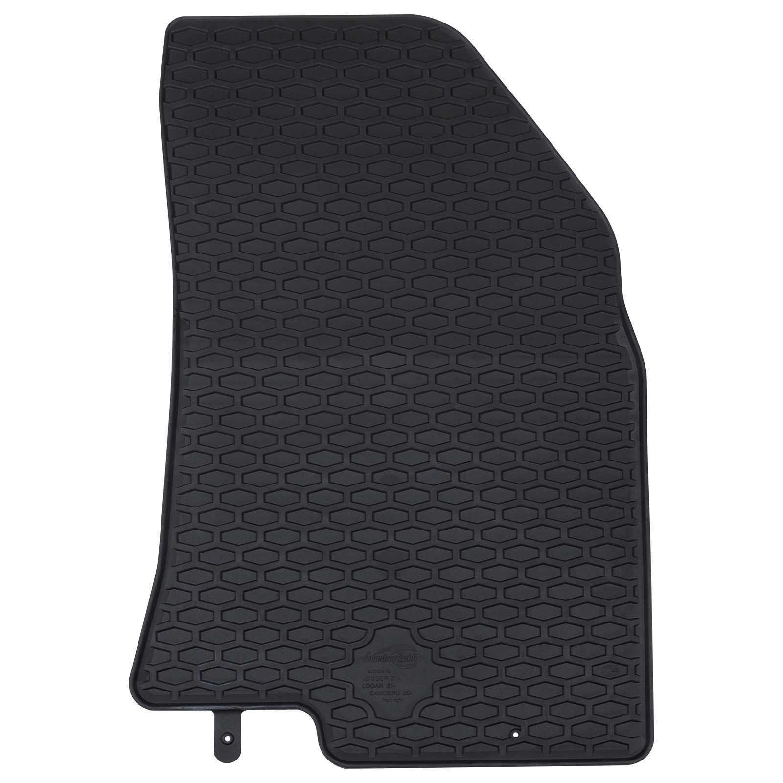 vidaXL Mata samochodowa 4 pcs Czarny odpowiedni do SANDERO 2020- Guma