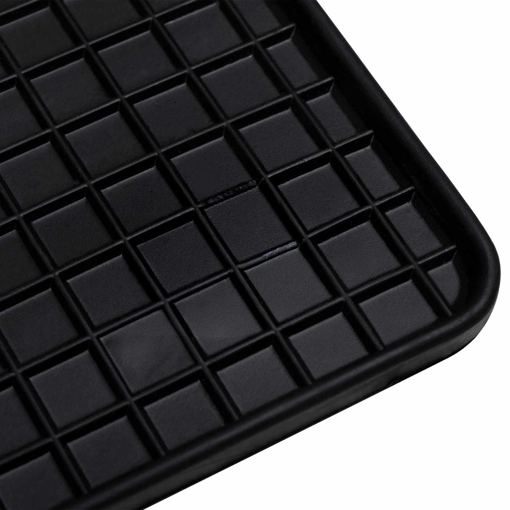 vidaXL Mata samochodowa 4 pcs Czarny Guma