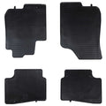 vidaXL Mata samochodowa 4 pcs Czarny Guma