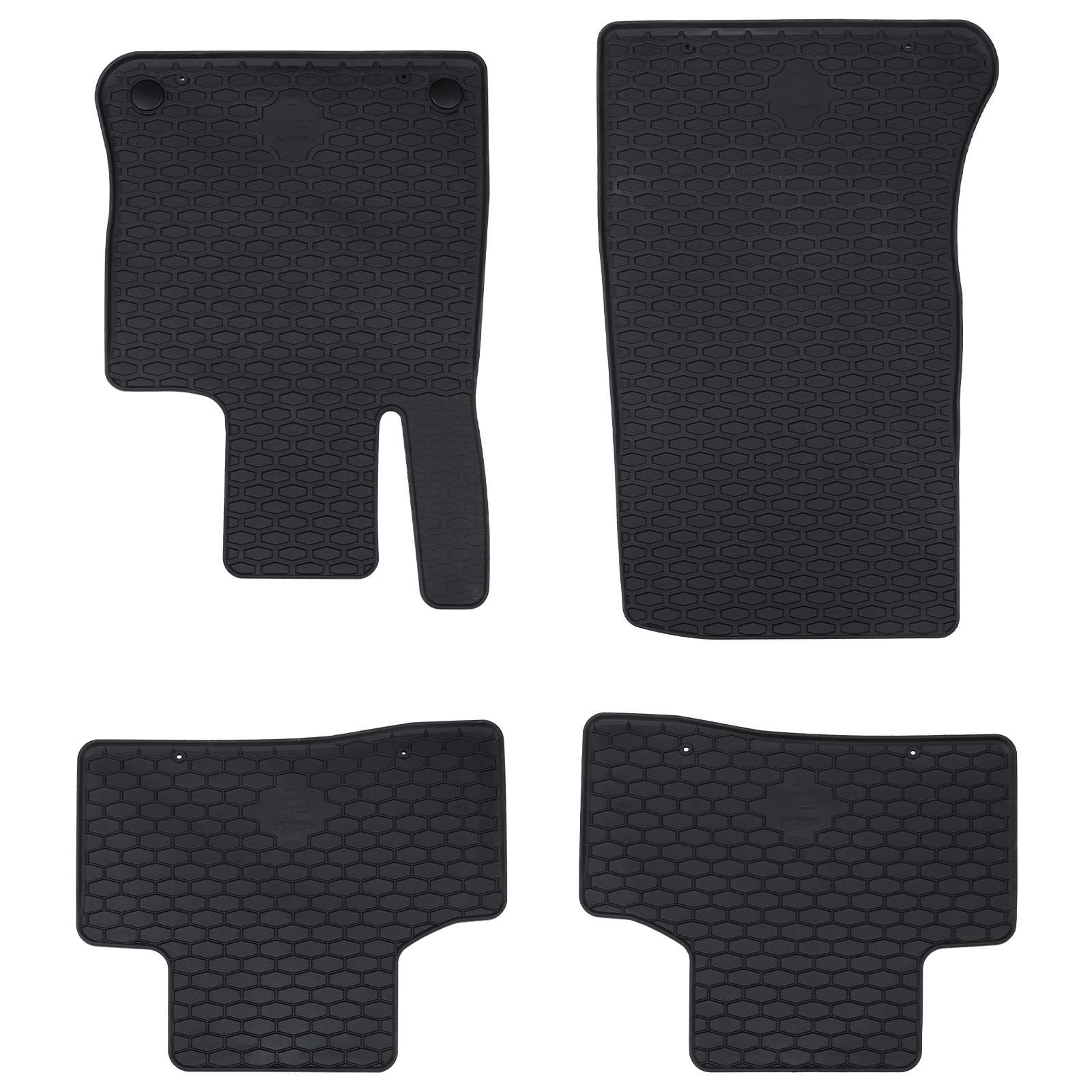vidaXL Mata samochodowa 4 pcs Czarny pasuje do GLC 2023- Guma