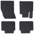 vidaXL Mata samochodowa 4 pcs Czarny Guma