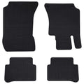 vidaXL Mata samochodowa 4 pcs Czarny Guma
