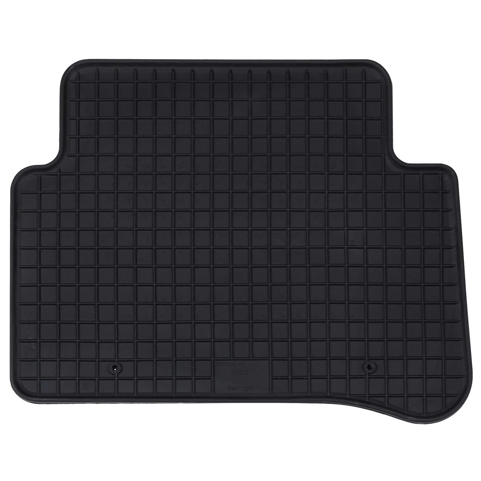 vidaXL Mata samochodowa 4 pcs Czarny Guma