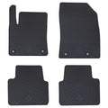 vidaXL Mata samochodowa 4 pcs Czarny Guma