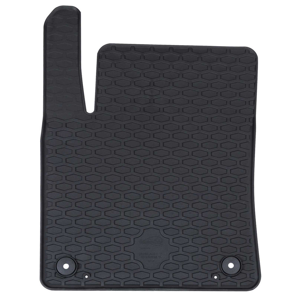 vidaXL Mata samochodowa 4 pcs Czarny Guma