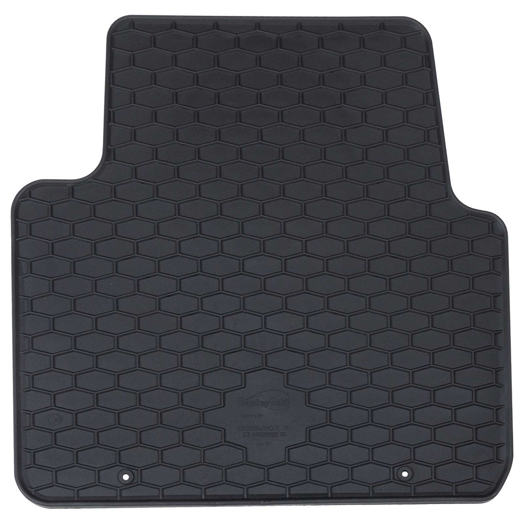 vidaXL Mata samochodowa 4 pcs Czarny Guma