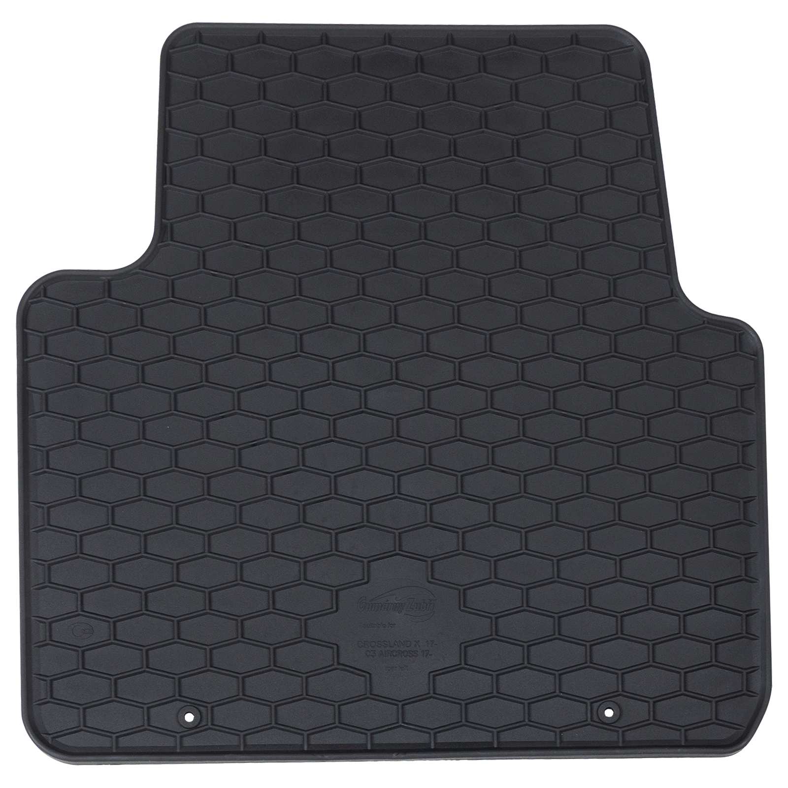vidaXL Mata samochodowa 4 pcs Czarny Guma