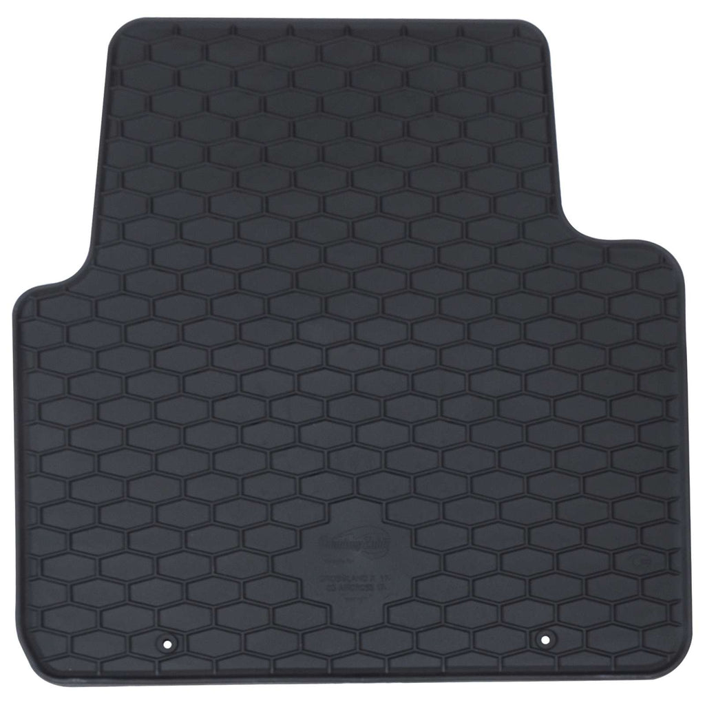 vidaXL Mata samochodowa 4 pcs Czarny Guma
