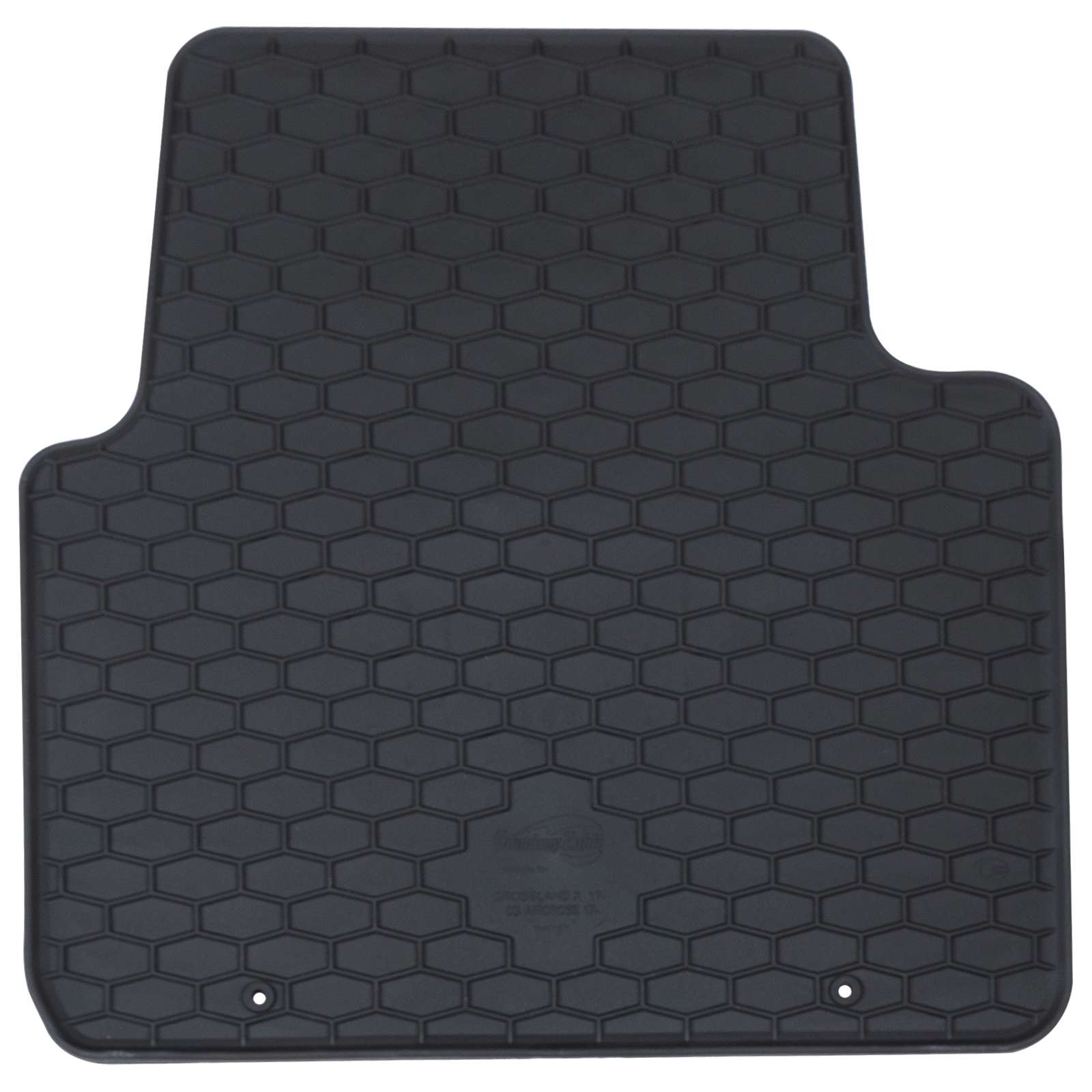 vidaXL Mata samochodowa 4 pcs Czarny Guma