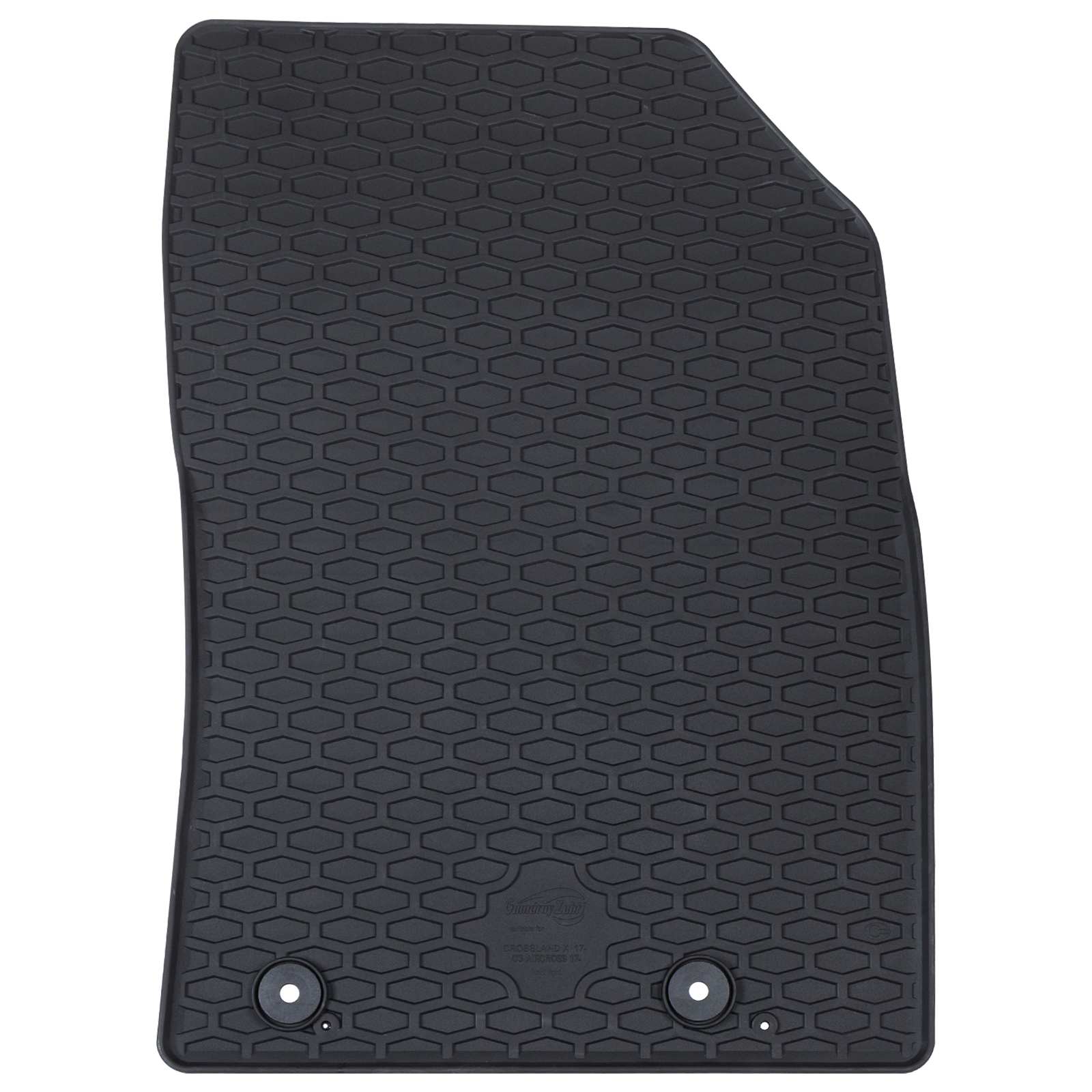 vidaXL Mata samochodowa 4 pcs Czarny Guma