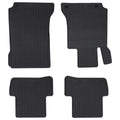 vidaXL Mata samochodowa 4 pcs Czarny Guma
