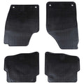 vidaXL Mata samochodowa 4 pcs Czarny pasuje do VW POLO 2001-2009 NS