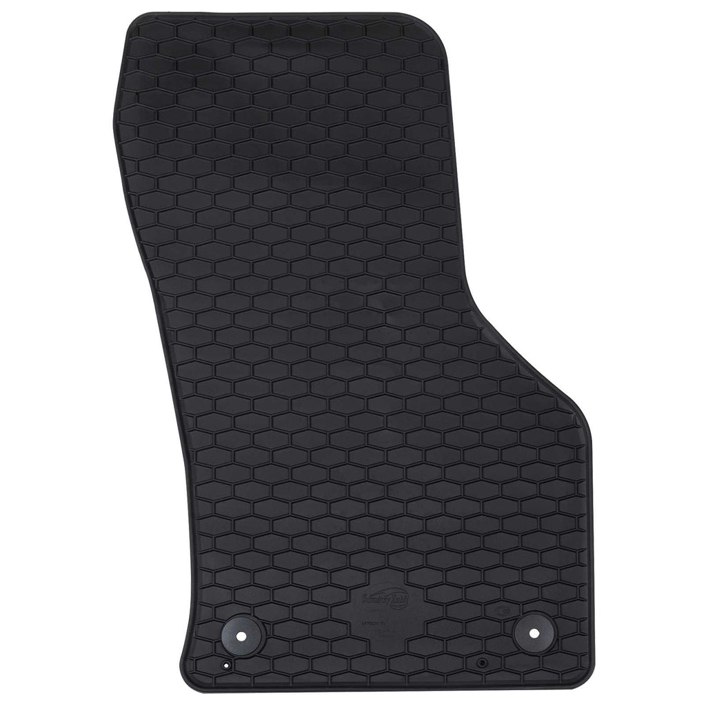vidaXL Mata samochodowa 4 pcs Czarny Guma